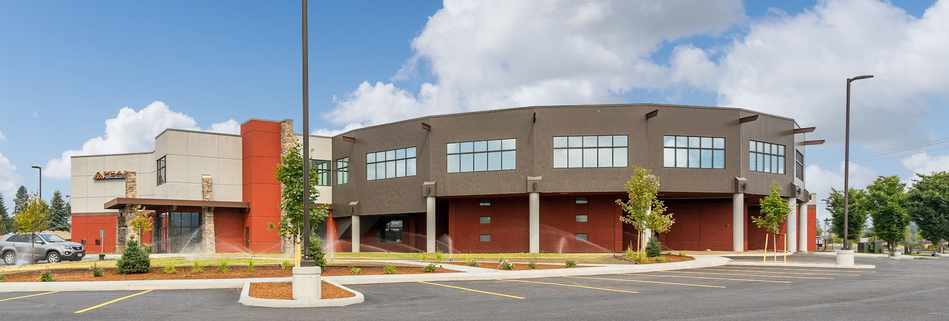 exterior building of modern gym near me